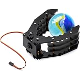LK COKOINO Robot Claw with Metal Servo for Arduino/Raspberry Pi/Microbit DIY, Building Robotic Arm Clamp for STEM Education, Mechanical Arm Robot Grapper for Teens and Adalts