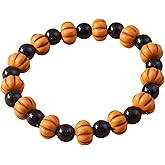 CYUKG Pumpkin Beaded Bracelet for Women Pumpkin Stretch Bracelets Halloween Bracelet Jewelry