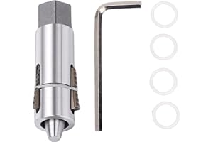 Garosa Pipe Valve Broken Screw Extractor, High Strength Steel Thread Removal Tool with 14mm Spiral Structure for Faucet Pipel