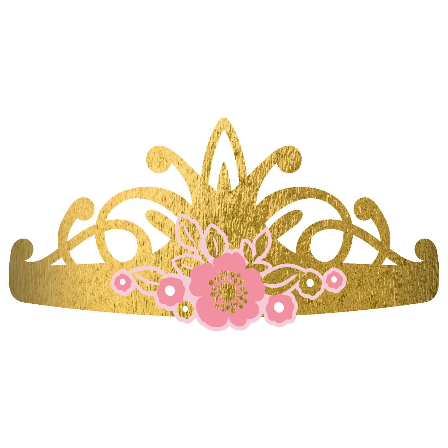 Amscan 9906320 - Princess for a Day Kids Birthday Party Tiaras Toy Favours - 8 Pack — image 1
