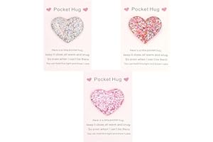 3Pcs Stylish Pocket Hug Keepsakes Positive Good Luck Gift Long Distances Relationship Valentines Mother Day Pocket Hug Tokens