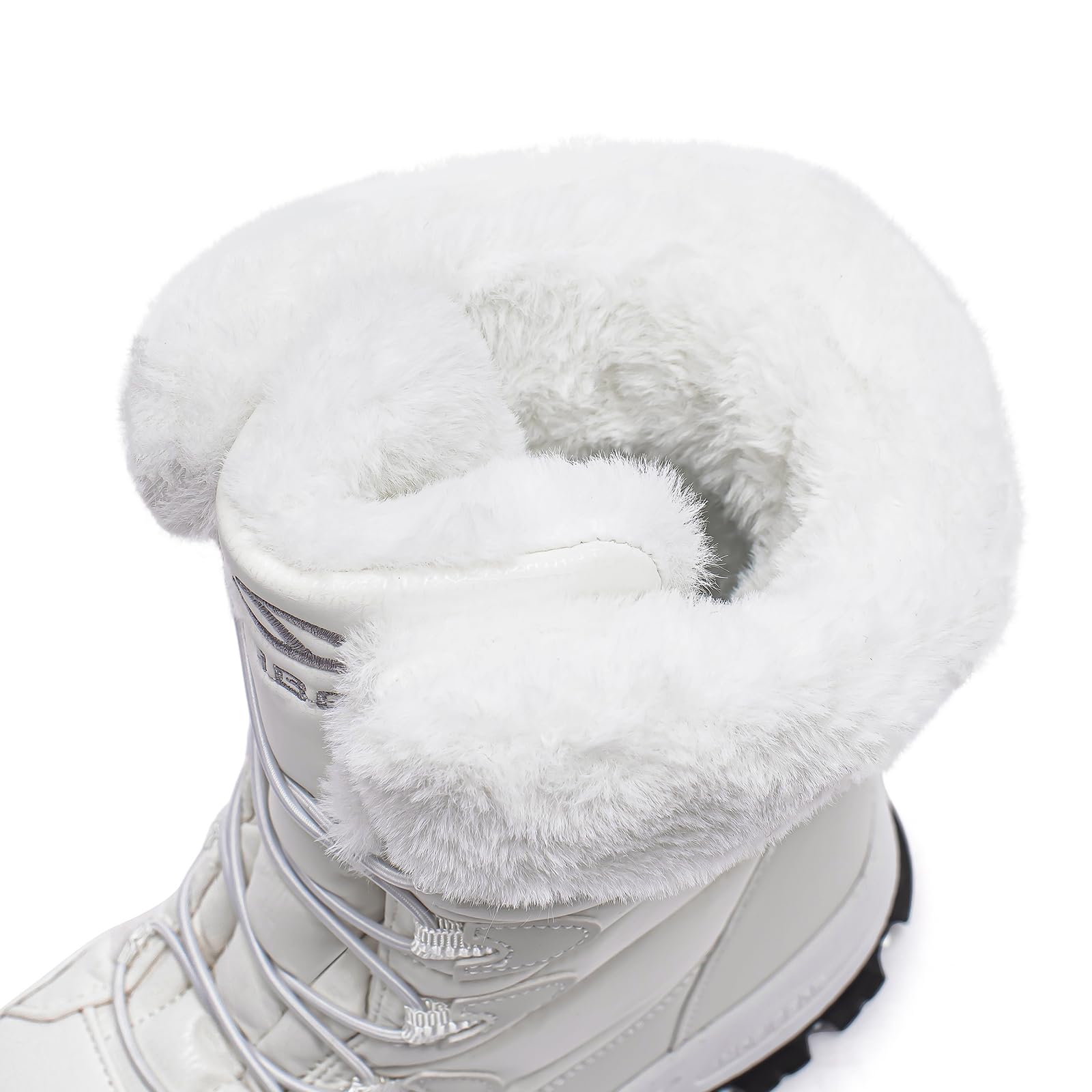 HOBIBEAR Kids Winter Snow Boots Waterproof Outdoor Warm Faux Fur Lined Shoes