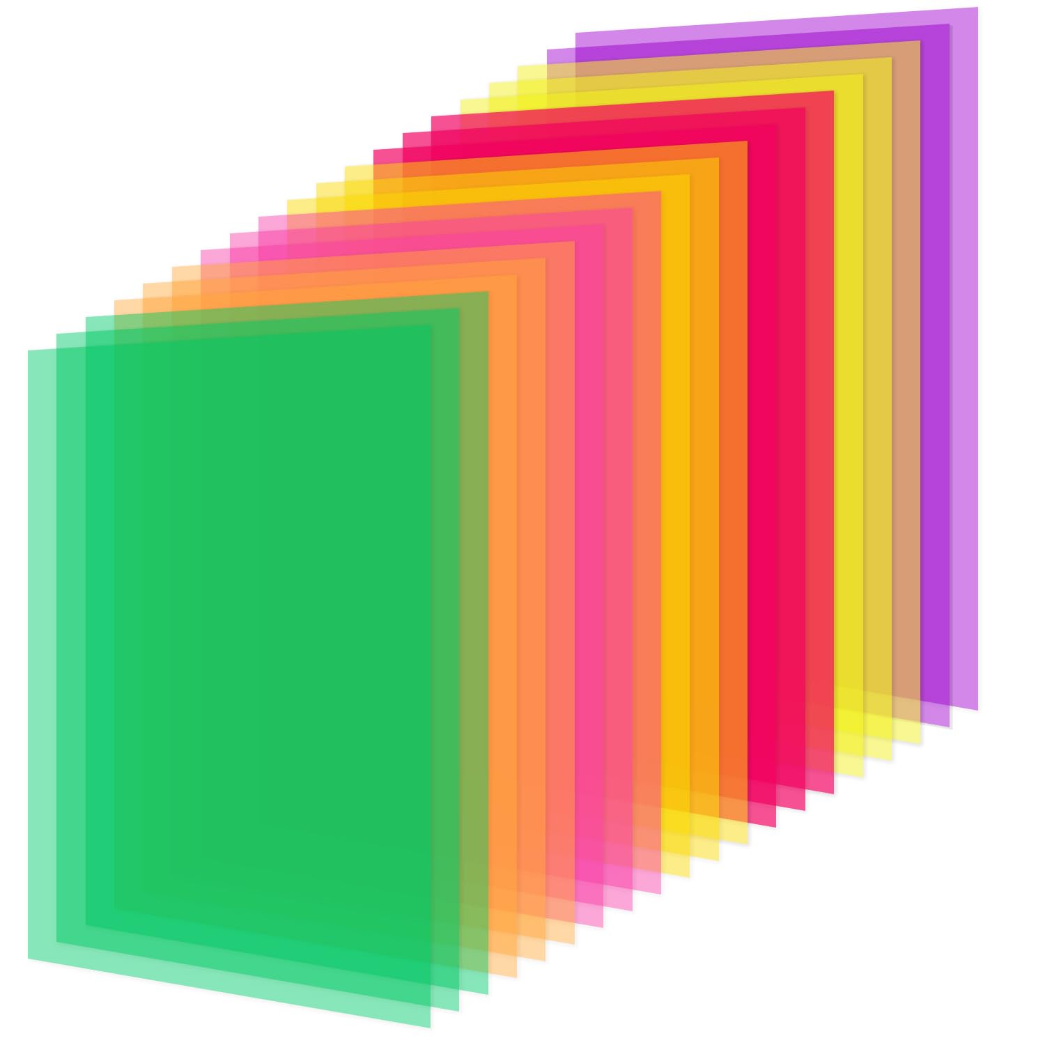 Photo 1 of TOTiyea 20 Pieces 11IN x 8.5IN Colored Overlays for Dyslexia, Dyslexia Reading Sheets, Colored Transparency Sheets for Early Readers, School Supplies