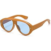 VANLINKER Trendy Oversized Retro Vintage Aviator Sunglasses for Women Men Designer Shades VL9936