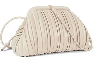 GLITZALL Clutch Purse and Dumpling Bag for Women,Designer Cloud Handbag and Ruched Bag with Detachable Shoulder Strap