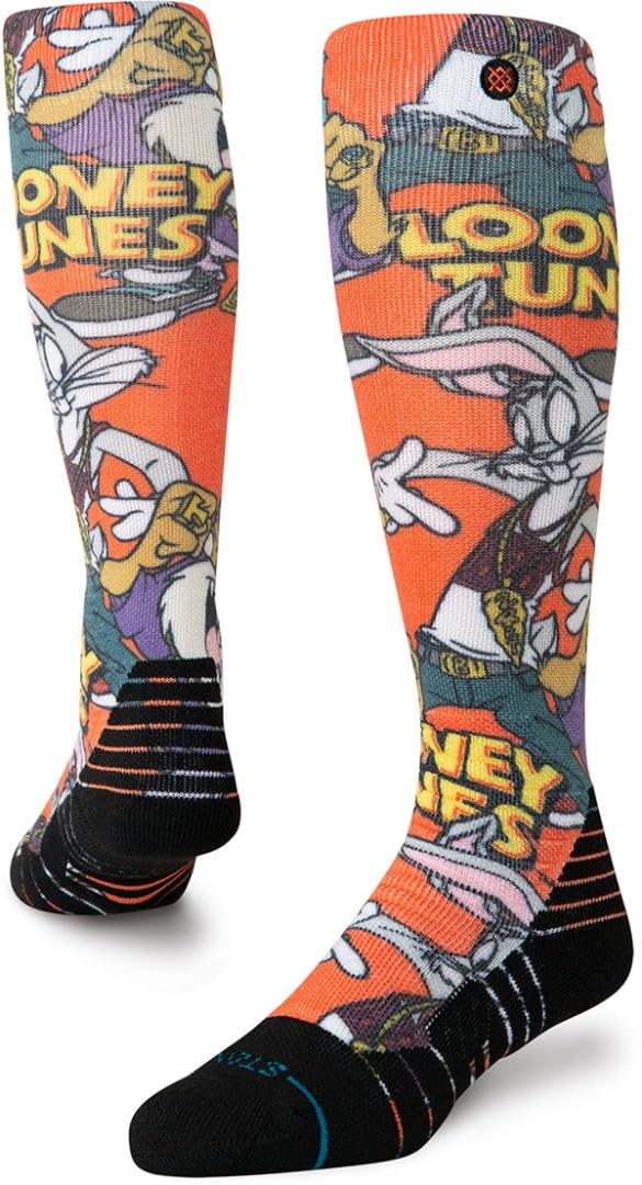 Stance Looney Tunes Snow Socks Bugs Taz Tweety Cartoon Multi Patterned Ski Medium