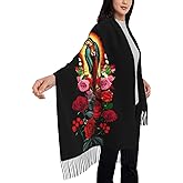 YQIUSM Virgin Mary Shawl Wrap For Women Virgen de Guadalupe Blanket Scarf