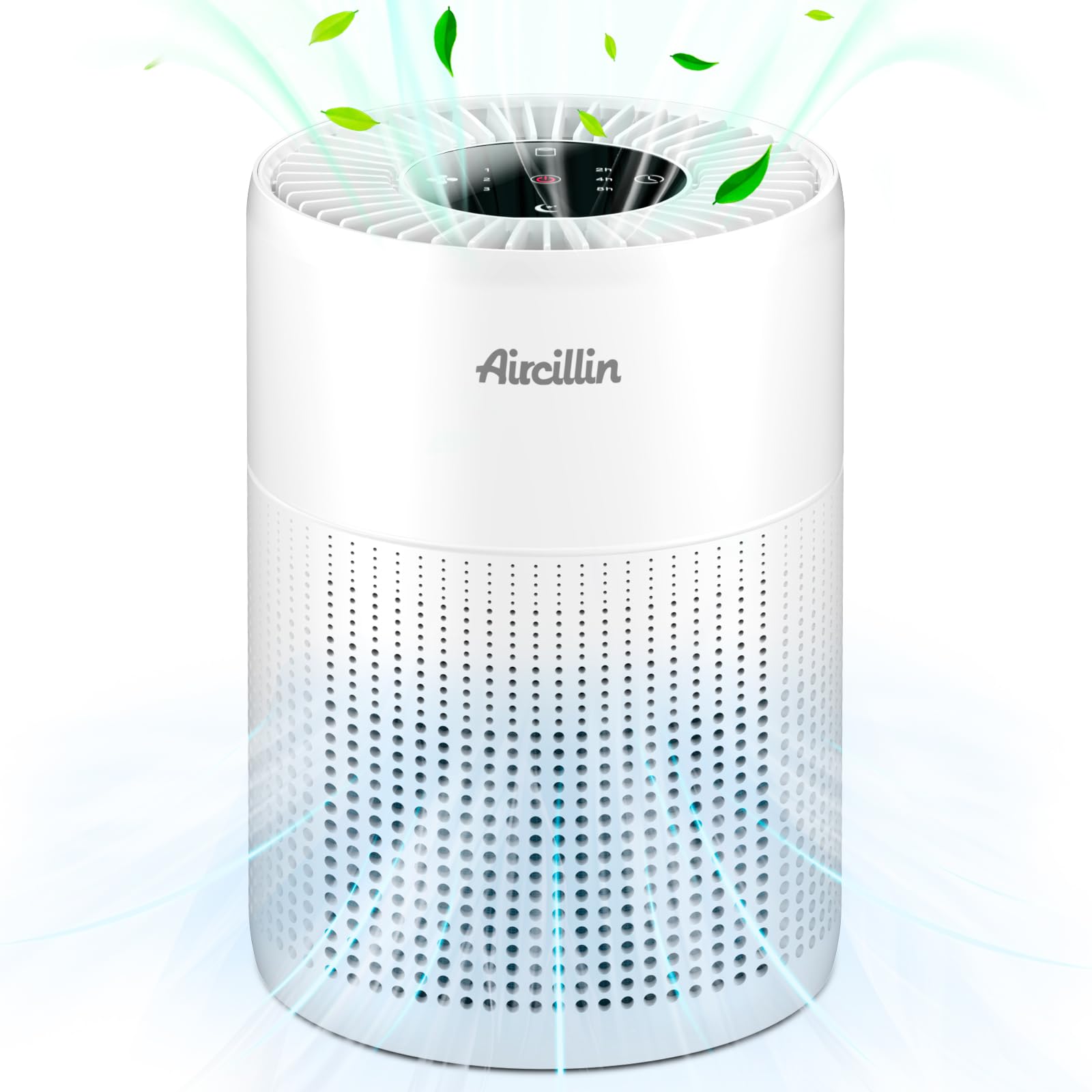 Aircillin Air Purifier AP070A, Air Purifiers for Home Bedroom with 4-Stage H13 Hepa Filter, up to 765Sq Ft, Air Cleaner for Dust, Odor, Pet Dander, Smoke, Remove 99.99% Particles Down to 0.1 microns