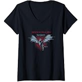 Womens House of the Dragon Silverwing Dragon Portrait Vintage V-Neck T-Shirt