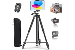 Tripod for Camera,IEVICRE 55'' Aluminum Camera Tripod Stand for Phone/iPad/Projector/DSLR/SLRwith Wireless Remote and Bag