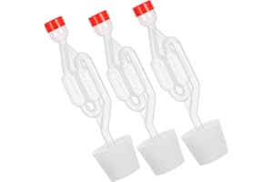 BESPORTBLE 3pcs S-Shaped Fermentation Airlocks with One-Way Valves for Wine Making, Beer Brewing, and Homemade