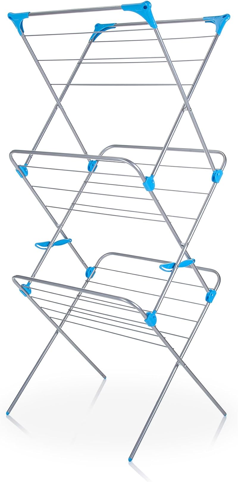 Minky 3 Tier Indoor Airer Drying Space 15 m Metal Silver