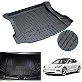 Trunk Mat TPO Waterproof Wear-Resistant Trunk Floor Mat Protector All Weather Cargo Mat for Tesla Model 3