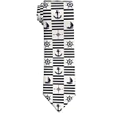 Wyayazh Men's Neckties, Novelty Printed Skinny Tie for Work Casual Party | Novelty Print Skinny Neckties for Business Work Casual Wedding Party