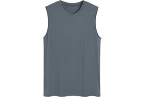 Latuza Men's Bamboo Viscose Sleep Tank Top Sleeveless Pajama Shirt