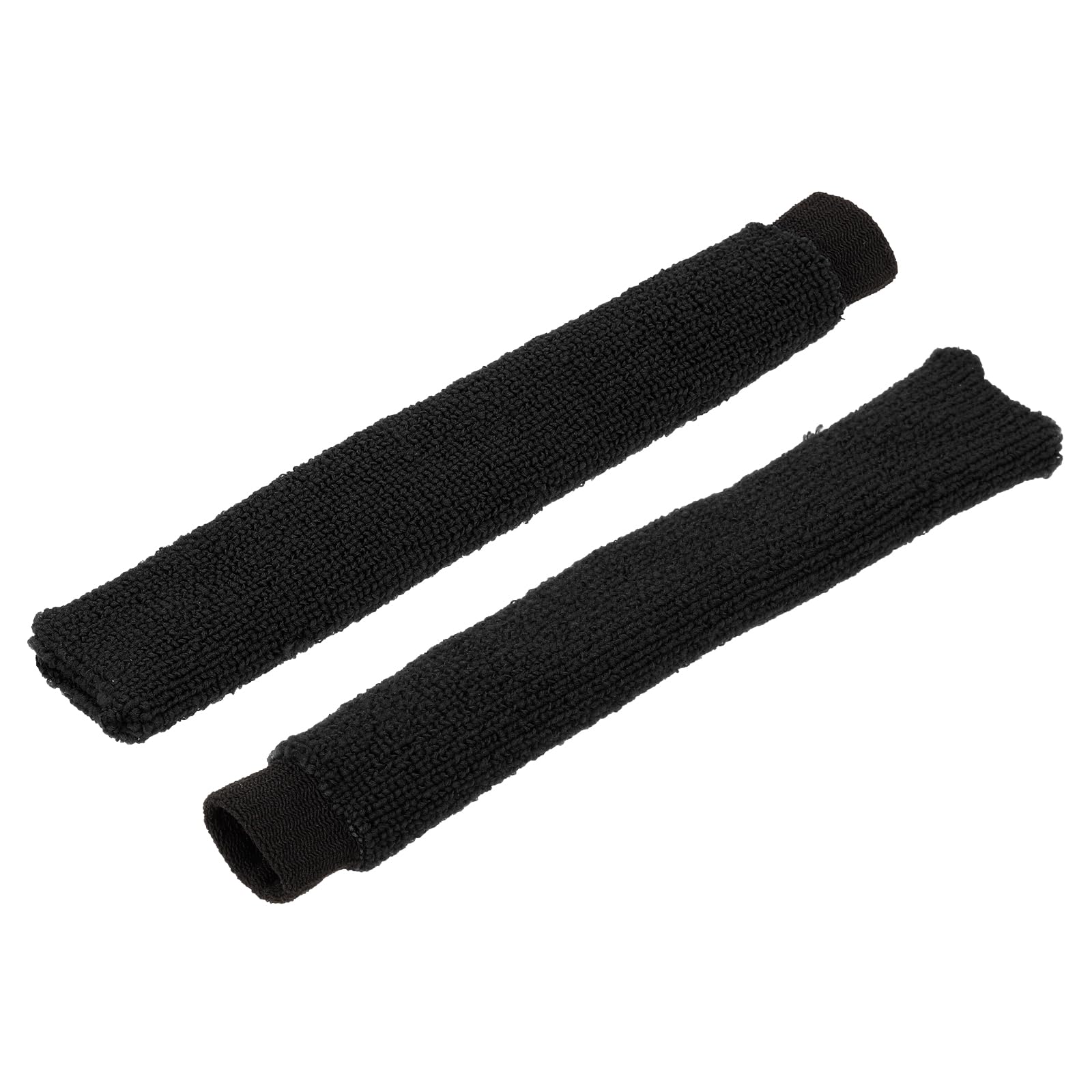 M METERXITY 2 Pack Badminton Towel Overgrip - Nylon Anti-Skid Sweatband Tennis Racquet Grip, Apply to Badminton/Tennis/Golf Handle (Black)
