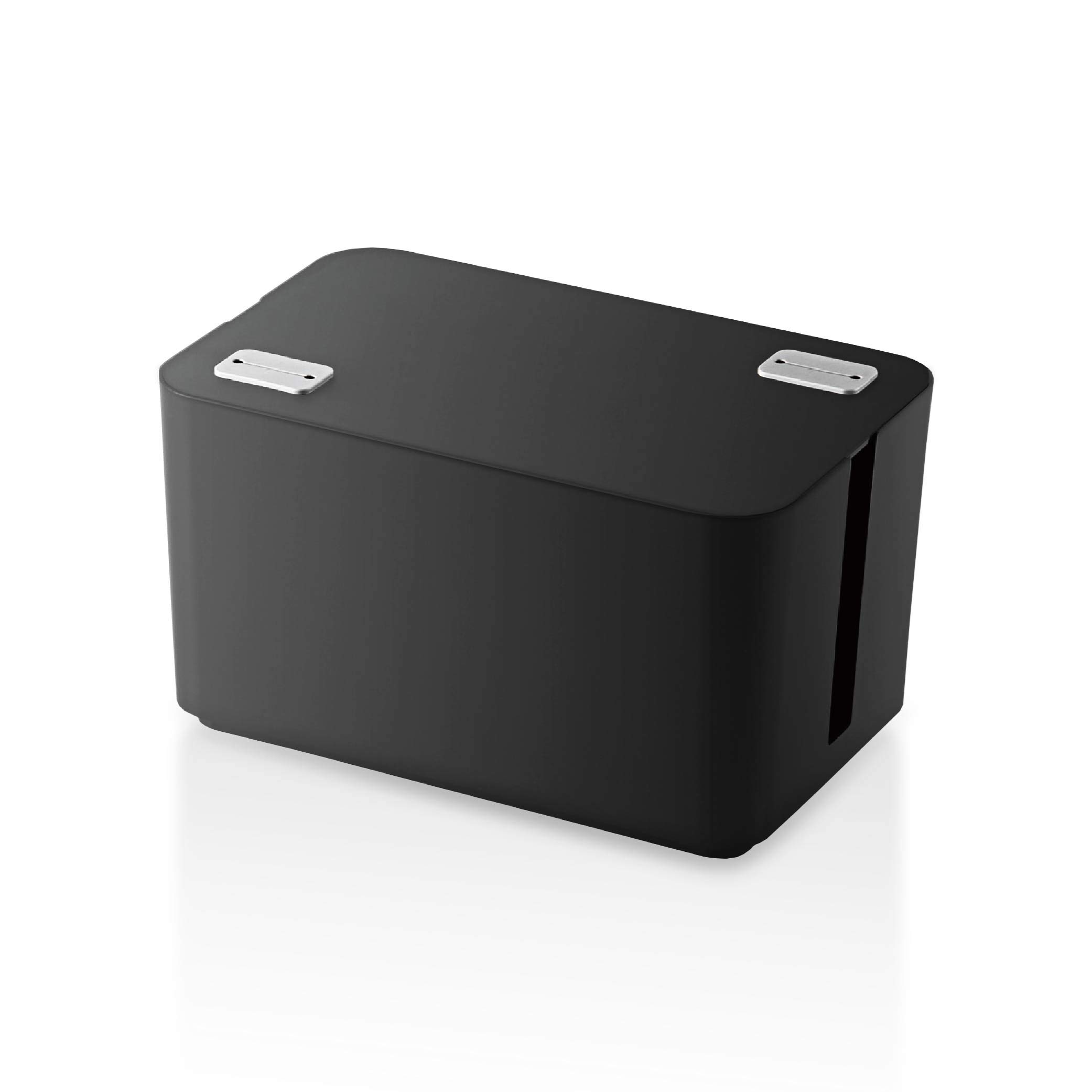エレコム ケーブル収納ボックス ケーブルボックス ケーブル収納 4個口電源タップ収納 ブラック EKC-BOX002BK商品画像