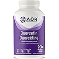 AOR Quercetin 500 mg, 200 Capsules 100-Day Supply - Vegan, Non-GMO and Gluten-Free Quercetin Supplement for Seasonal Discomfo