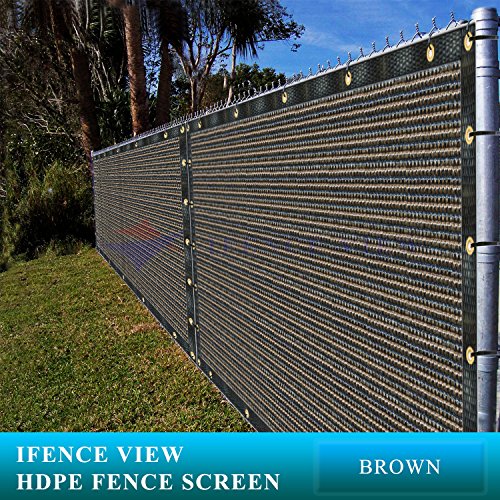 Buy Ifenceview 5'x3' to 5'x50' Brown Shade Cloth/Fence Privacy Screen