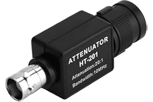 Estink HT201 Signal Attenuator, 20:1 Passive Attenuator with 10MHz Bandwidth for Oscilloscope Designed for Automobile Measure