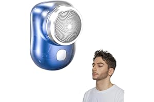 BIKENDA TLOPA Mini-Shave Portable Electric Shaver,mini shavers for Men,Travel-Friendly mini Shaver (Gradient Blue)