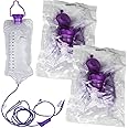 VWJ Enteral Delivery Gravity Bag Set, 1200ML Gravity Feeding Bag, Disposable Enteral Nutrition Bag, Large Bore - Health Care Aids