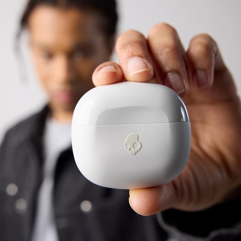 Rail ANC Écouteurs Intra-Auriculaires à Suppression de Bruit sans Fil, Autonomie 27 h, Microphone, Compatibles iPhone + Android et Appareils Bluetooth - Bone