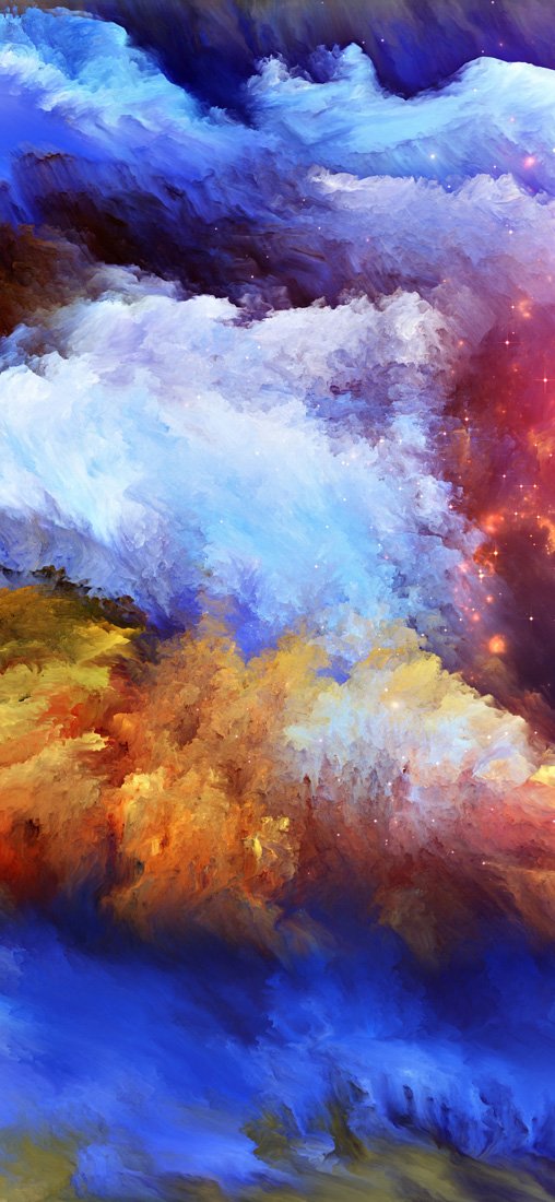 PeelitStickit Sky and Stars Art Wallpaper Design, Wall Mural ID-018, vinyl