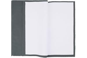 SIFFOI 2 Pack X-Large 14''x11'' Silver Jewelry Polishing Cloths, Premium Silverware Cleaning Cloth for 925 Silver, Gold, Double Layer Polishing Puff Cloths Grey