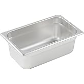 Winco Anti-Jamming Steam Pan, 1/4 by 4-Inch, Standard Weight