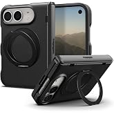 Spigen Slim Armor Pro S MagFit for iPhone Duo Case, Black | 360 Rotating Kickstand, SecuLink, Raised Camera Protection, Hinge