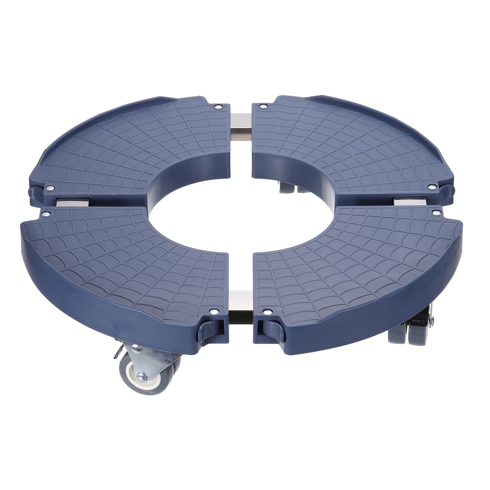 PATIKIL Plant Stand with Wheels, Adjustable 16 18 Inch Rolling Plant Stand Trolley Planter Dolly with Caster for Indoor Outdoor Flower Pot, Blue