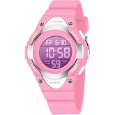Timever Kids Digital Watch Boys Girls Ages 3-15 Watches 7 Color Lights 5ATM Waterproof Kids Watch Boys Girls Stopwatch Alarm Sport Outdoor