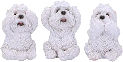 Nemesis Now Three Wise Westies Figurines White 8cm U4461N9