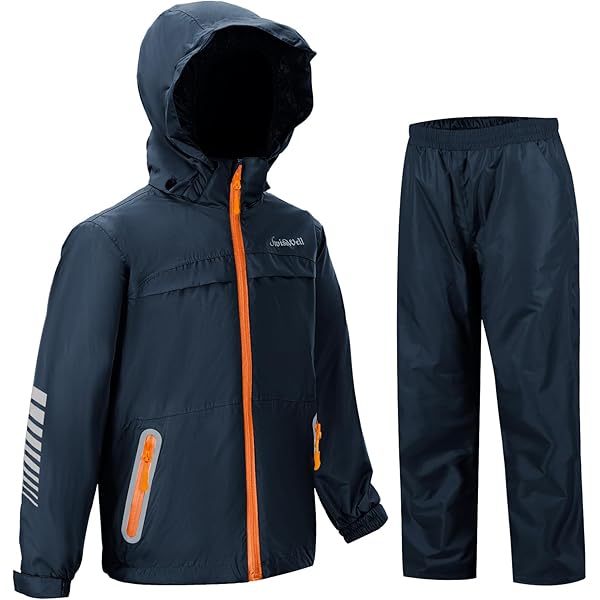 Ensemble Pluie Enfant Result Junior R095J - Veste Et Pantalon Imperméables - Taille XS