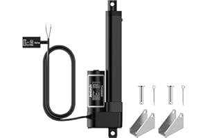 Justech 12V Heavy-Duty Linear Actuator 660LBS/3000N-6inch/150mm Silent IP65 Electric Actuator with Brackets for Electric Windows, RV Adjustments, Solar Trackers, Industrial Machinery