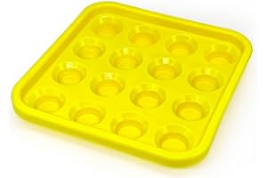 MoyanSuper Billiard Ball Storage Tray – Holds 16 Regulation 2-1/4" Pool Balls, Plastic Rack for Standard Size Sets, Great for Game Rooms, Bars, and Pool Halls