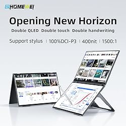 EHOMEWEI Dual Stacked Dual Screen Monitor 2560