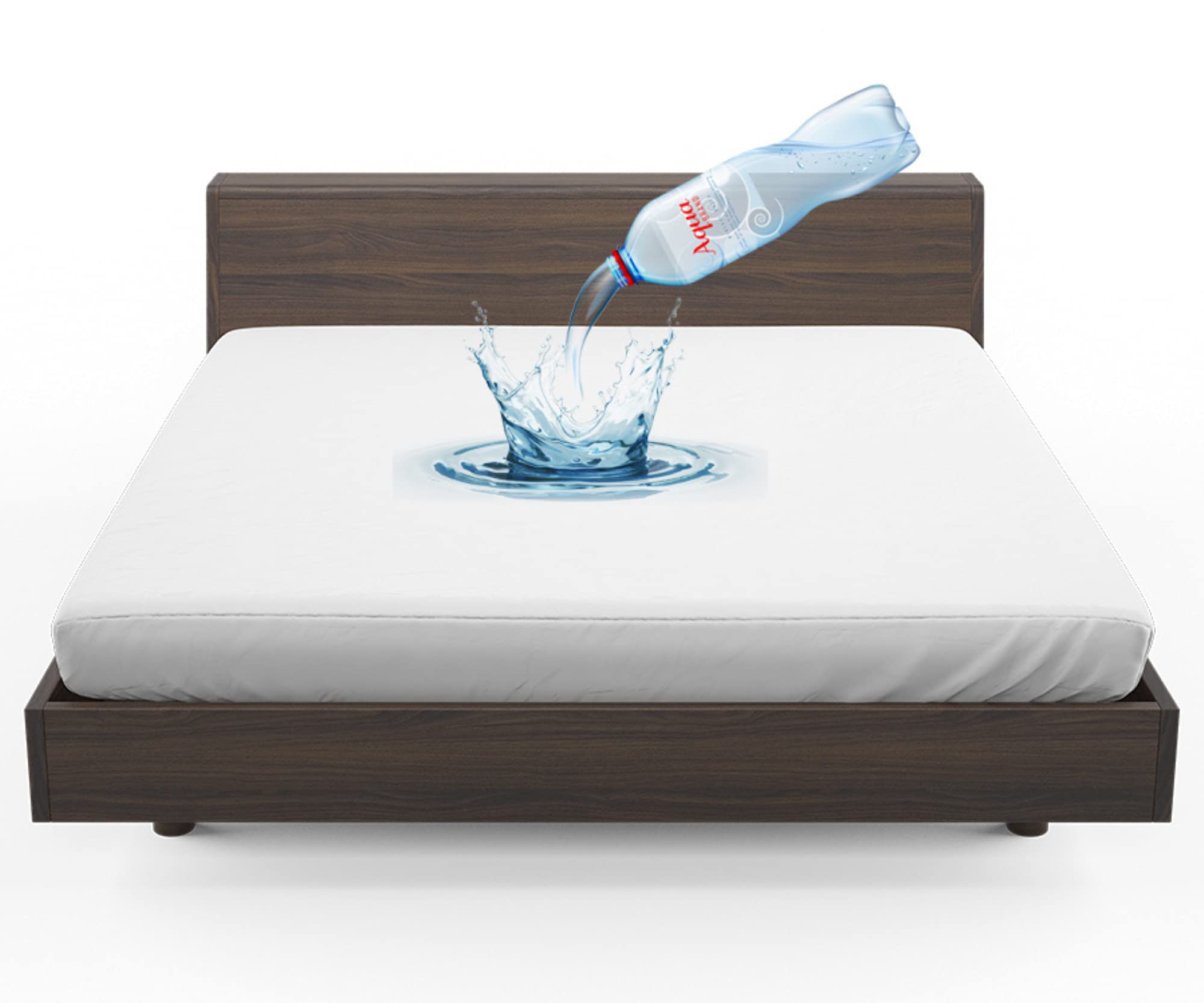 100% Waterproof 30cm Deep Terry Towel Pure Cotton Mattress Protector Super Absorbent Stain Proof Non-Allergenic & Non-Noisy Deep Fitted Bedsheet - Mattress Topper (Super King (183 x 203cm))