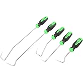 OEMTOOLS 26519 5-Pc Hook and Pick Set for Radiator Line &amp; Heater Hose | Heat-Treated Steel Hose Remover Set, Cotter Pin Removal Tool, Dual Durometer Handles for Comfort and Grip