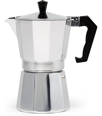 Amazon.com: Alpine Cuisine Stovetop Espresso Maker 12.5 Oz, 9 Espresso Cups  Moka Pot for Classic Italian and Cuban Coffee Maker, Aluminum Moka Pot,  Makes Delicious Coffee, Excellent Camping Coffee Pot: Home &
