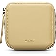 Vulkitty Women Leather Wallet RFID Blocking Bifold Slim Coin Purse Credit Card Holder with Zipper Pocket Case Yellow