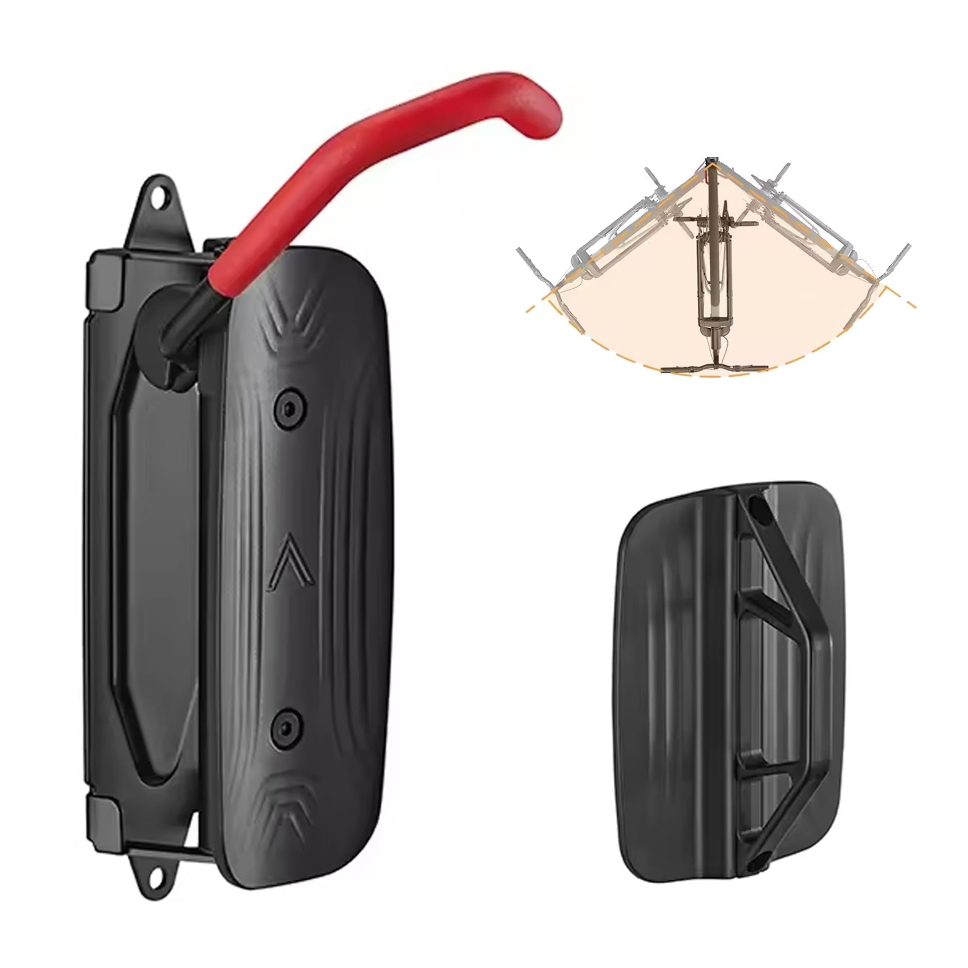 Swivel Bike Wall Mount,Bike Rack,Bike Hooks For Garage,Bike Hanger Wall Mount,Space Saving Wall Bike Rack Bicycle Storage for the Garage - MTB & Road Bike (Red 1pack)