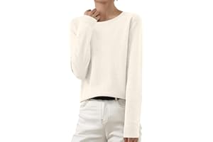 QUFECH Cashmere Sweaters for Women Long Sleeve Tops Soft Warm Cozy Pullover Lightweight Wool Knit Jumpers Sweater