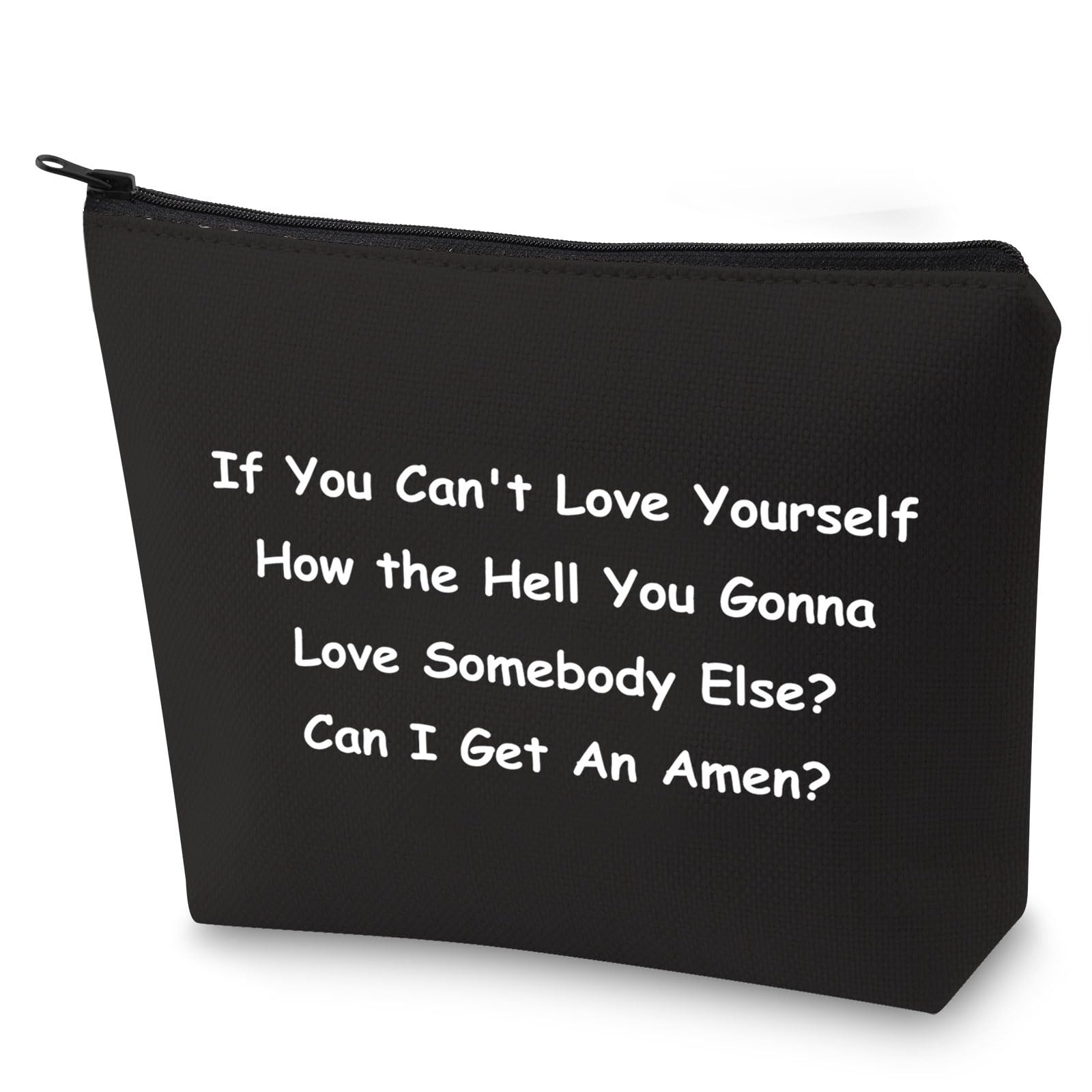 Drag Race Inspired Gift Drag Queen Canvas Cosmetic Bag Pride Gift for Sister Mom (Get an Amen-BK)