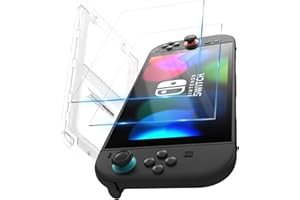 ALAFLY 2 Pack Screen Protector Compatible with Nintendo Switch 2,9H Hardness Shockproof Tempered Glass flim, One-Touch Auto-Alignment for Bubble Free, HD Clear & Touch Sensitive