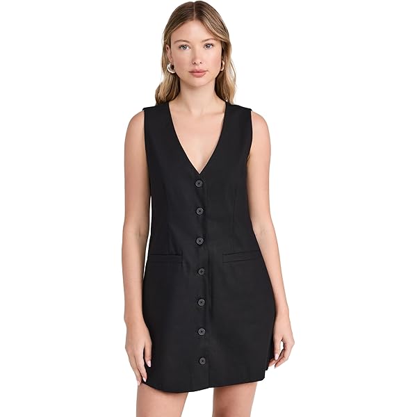 Amazon.com: o.p.t Women's Akiya Vest Mini Dress, Black, M : Clothing, Shoes  & Jewelry