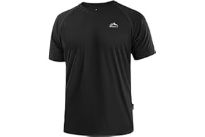 Pudolla Men's Rashguard Swim Shirts Short Sleeve UPF 50+ Sun Protection SPF Quick Dry Lightweight Water Fishing Beach Shirt