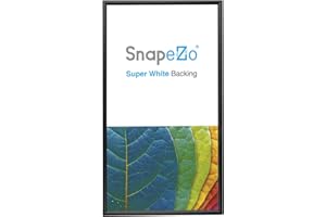 SnapeZo Poster Frame 16x30 Inches, Black 1.2 Inch Aluminum Profile, Front-Loading Snap Frame, Wall Mounting, Premium Series
