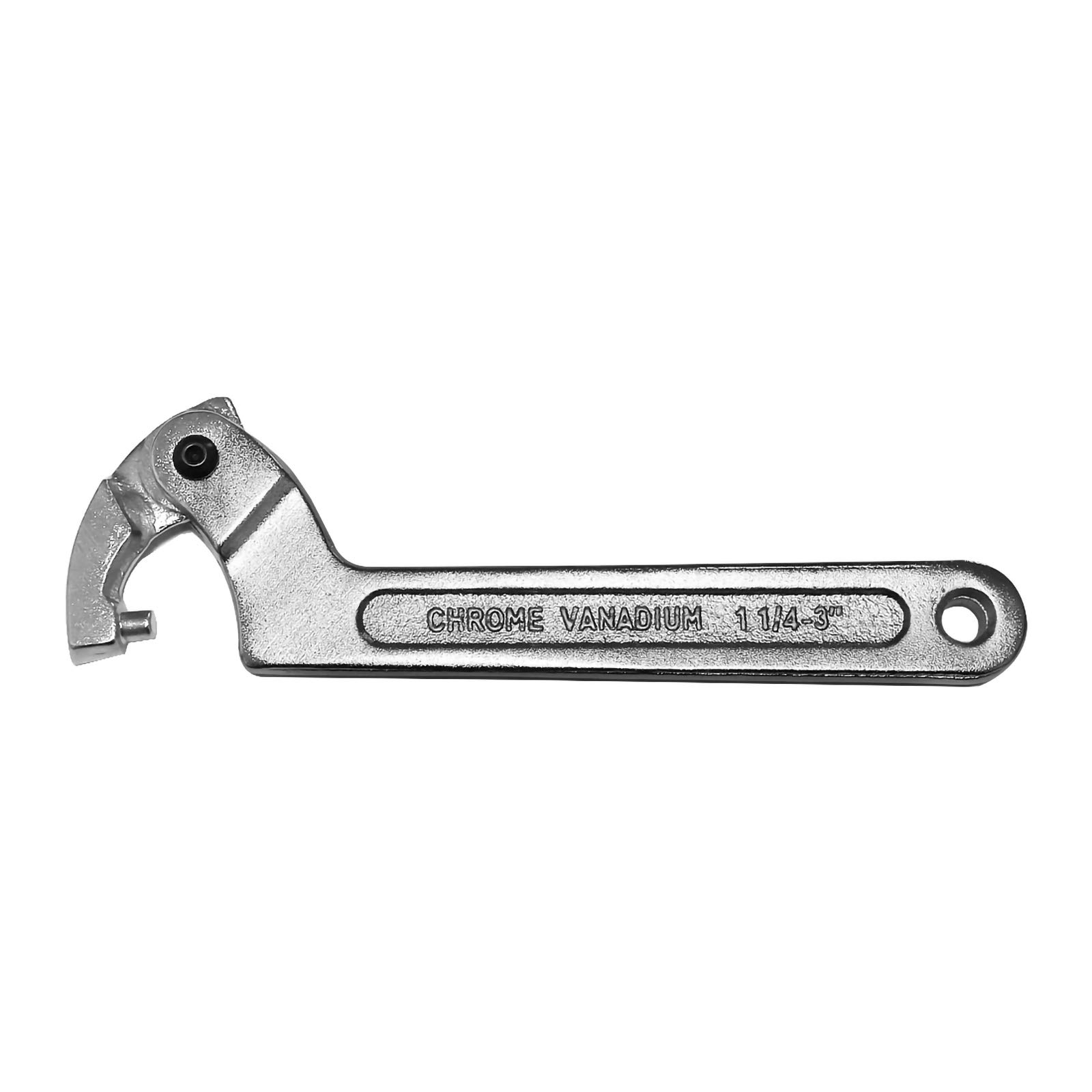 Larcele Hook Wrench for Nut, Side Adjustable Spanner YYBS-01 (Round Head,1 1/4-3inch(32-76mm))